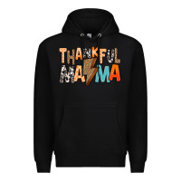 Black Thankful Mama Premium Hoodie - MaliasSmallBusiness