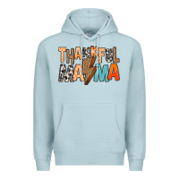 Blue Mist Thankful Mama Premium Hoodie - MaliasSmallBusiness