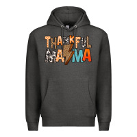 Charcoal Heather Thankful Mama Premium Hoodie - MaliasSmallBusiness