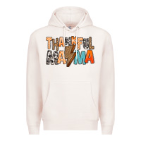 Pale Pink Thankful Mama Premium Hoodie - MaliasSmallBusiness