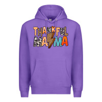 Purple Thankful Mama Premium Hoodie - MaliasSmallBusiness