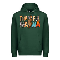 Sports Green Thankful Mama Premium Hoodie - MaliasSmallBusiness