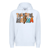 White Thankful Mama Premium Hoodie - MaliasSmallBusiness