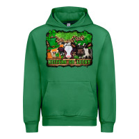 Emerald st patricks cows heifers go lucky Urban Hoodie - Jasminsmagicworld
