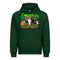 Forest Green st patricks cows heifers go lucky Urban Hoodie - Jasminsmagicworld