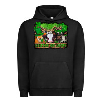 Pigment Black st patricks cows heifers go lucky Urban Hoodie - Jasminsmagicworld