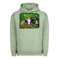 Pigment Oil Green st patricks cows heifers go lucky Urban Hoodie - Jasminsmagicworld