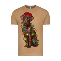 Vintage Camel Christmas labrador retriever Vintage Tee - RanaPortraitStore