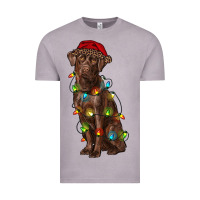 Vintage Zinc Christmas labrador retriever Vintage Tee - RanaPortraitStore