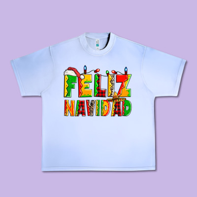 Feliz Navidad Urban Heavy Tee Designed By Zillion Design Studio