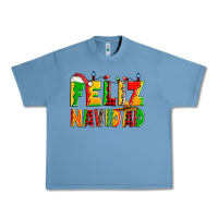 Pebble Blue feliz navidad Urban Heavy Tee - Zillion Design Studio