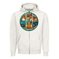 Fall Gnomes Round Earrings 3 Zipper Hoodie | Teevron