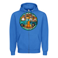 True Royal fall gnomes round earrings 3 Zipper Hoodie - Artiststas