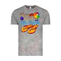 Cloud Rock life is better in flip flops Vintage Tee - texasbilliewilder