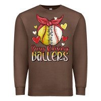 Chestnut busy raising ballers Premium Sweatshirt - MaliasSmallBusiness