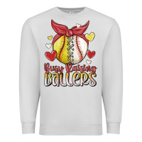 Dove Grey busy raising ballers Premium Sweatshirt - MaliasSmallBusiness