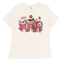 Bone pink christmas teeth Ladies Tee - AdoDesignShop