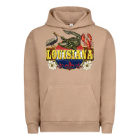 Pigment Burro louisiana state Urban Hoodie - BarkalooDesign