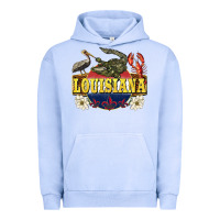 Pigment Grape Ice louisiana state Urban Hoodie - BarkalooDesign