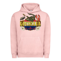 Pigment Salmon louisiana state Urban Hoodie - BarkalooDesign