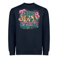 Navy i hope karma slaps you in the face before i do Heavyweight Sweatshirt - Zillion Design Studio
