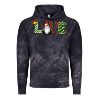 Cloud Black Christmas Love Gnome Vintage Hoodie - RanaPortraitStore