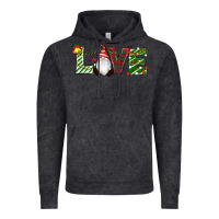 Vintage Black Christmas Love Gnome Vintage Hoodie - RanaPortraitStore