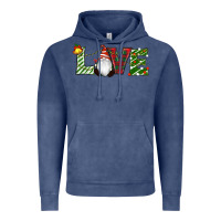 Vintage Denim Christmas Love Gnome Vintage Hoodie - RanaPortraitStore