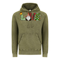 Vintage Olive Christmas Love Gnome Vintage Hoodie - RanaPortraitStore