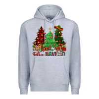 Heather Grey Feliz Navidad Premium Hoodie - NancyCooperArtShop