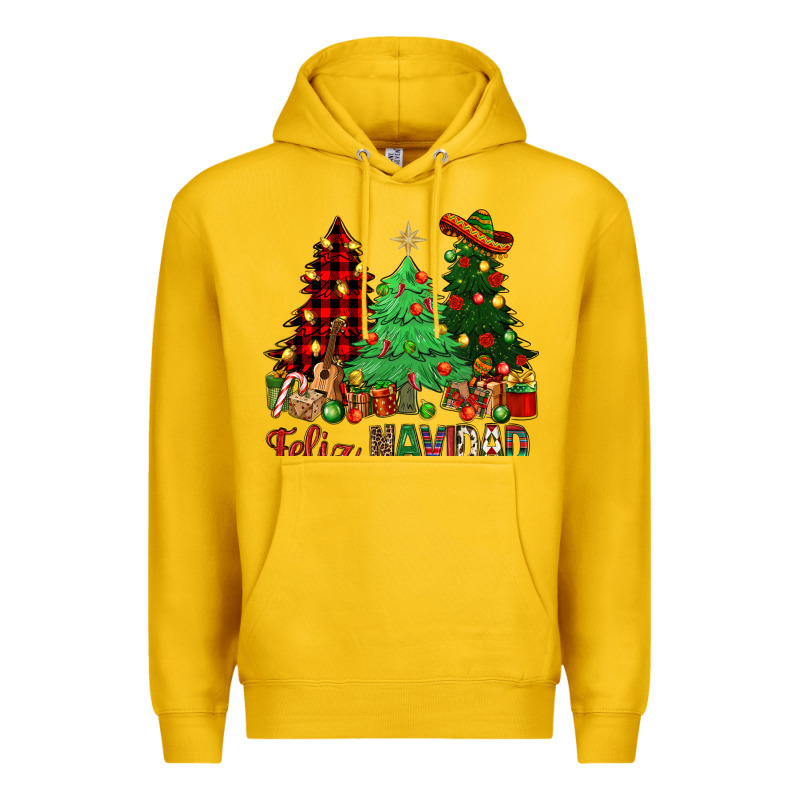 Feliz Navidad Premium Hoodie by NancyCooperArtShop | Teevron