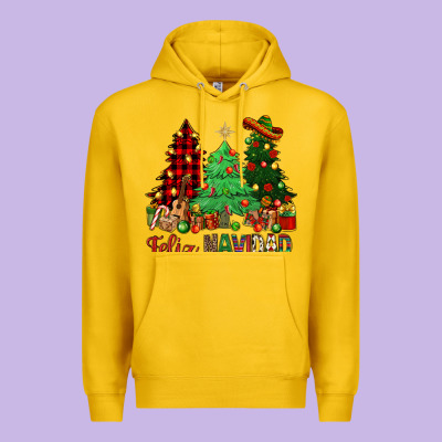 Feliz Navidad Premium Hoodie Designed By Nancycooperartshop