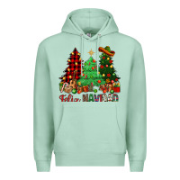 Seafoam Feliz Navidad Premium Hoodie - NancyCooperArtShop