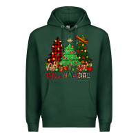 Sports Green Feliz Navidad Premium Hoodie - NancyCooperArtShop