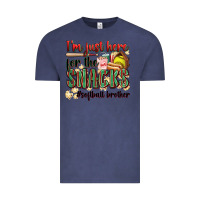 Vintage Denim i'm just here for the snacks #softball brother Vintage Tee - Zillion Design Studio