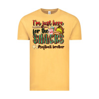 Vintage Mustard i'm just here for the snacks #softball brother Vintage Tee - Zillion Design Studio
