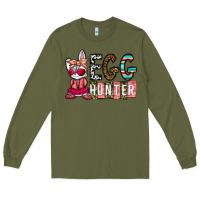 Army Green Egg Hunter Long Sleeve Tee - CowhideDigitalArt