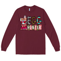 Burgundy Egg Hunter Long Sleeve Tee - CowhideDigitalArt
