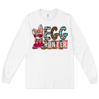 White Egg Hunter Long Sleeve Tee - CowhideDigitalArt