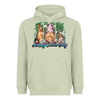 Matcha Gnome Bunny Happy Eater Day Heavyweight Hoodie - NancyCooperArtShop