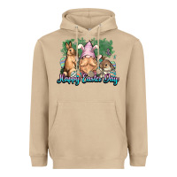Mushroom Gnome Bunny Happy Eater Day Heavyweight Hoodie - NancyCooperArtShop
