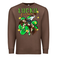 Chestnut lucky cowboy Premium Sweatshirt - MaliasSmallBusiness