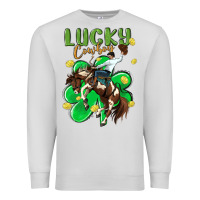 Dove Grey lucky cowboy Premium Sweatshirt - MaliasSmallBusiness