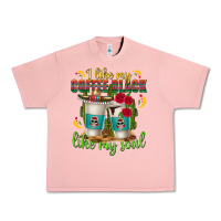 Salmon I Like My Coffee Black Like My Soul Urban Heavy Tee - texasbilliewilder