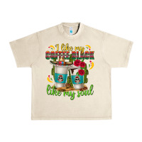 Sandshell I Like My Coffee Black Like My Soul Urban Heavy Tee - texasbilliewilder