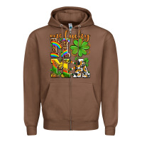 Chestnut one lucky mama Zipper Hoodie - AdoDesignShop