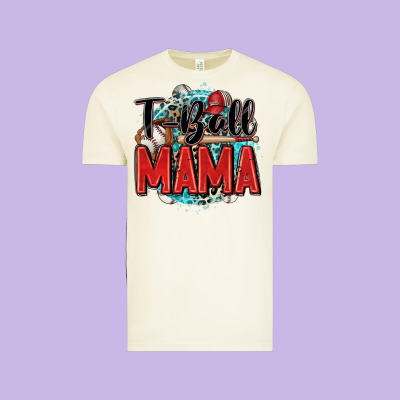 T Ball Mama Vintage Tee Designed By Zillion Design Studio
