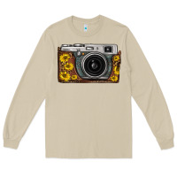 Mushroom sunflower leopard vintage camera Long Sleeve Tee - FaDigitalArtStudio