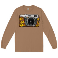 Toasted Coconut sunflower leopard vintage camera Long Sleeve Tee - FaDigitalArtStudio