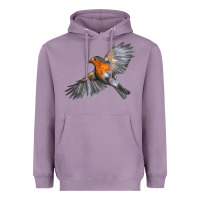 Lavender Flying American Robin Heavyweight Hoodie - LillyAllenDesigns